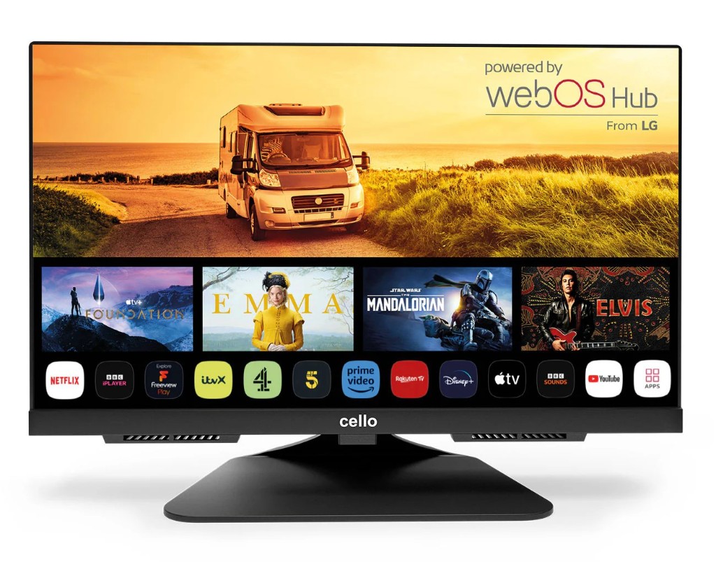 C1924WS Televisor Traveler Smart WebOS de 19″ y 12 voltios con sonido Perfect Pitch