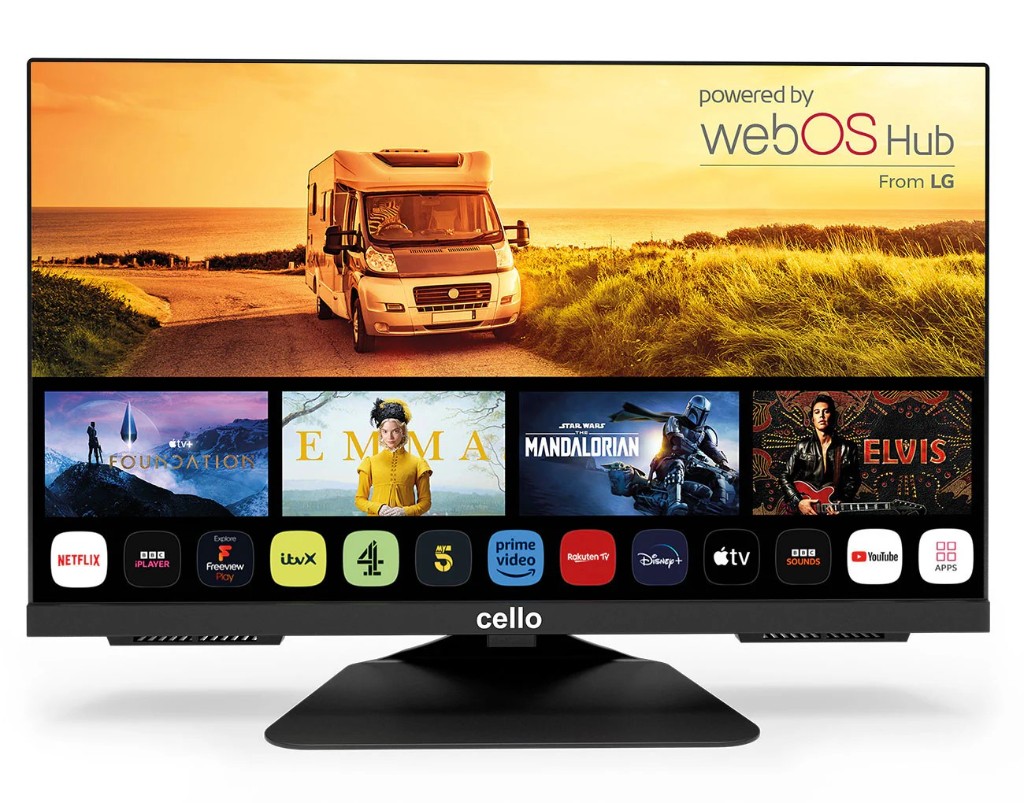 C2224WS Televisor Smart WebOS Full HD de 22″ y 12 voltios con sonido Perfect Pitch