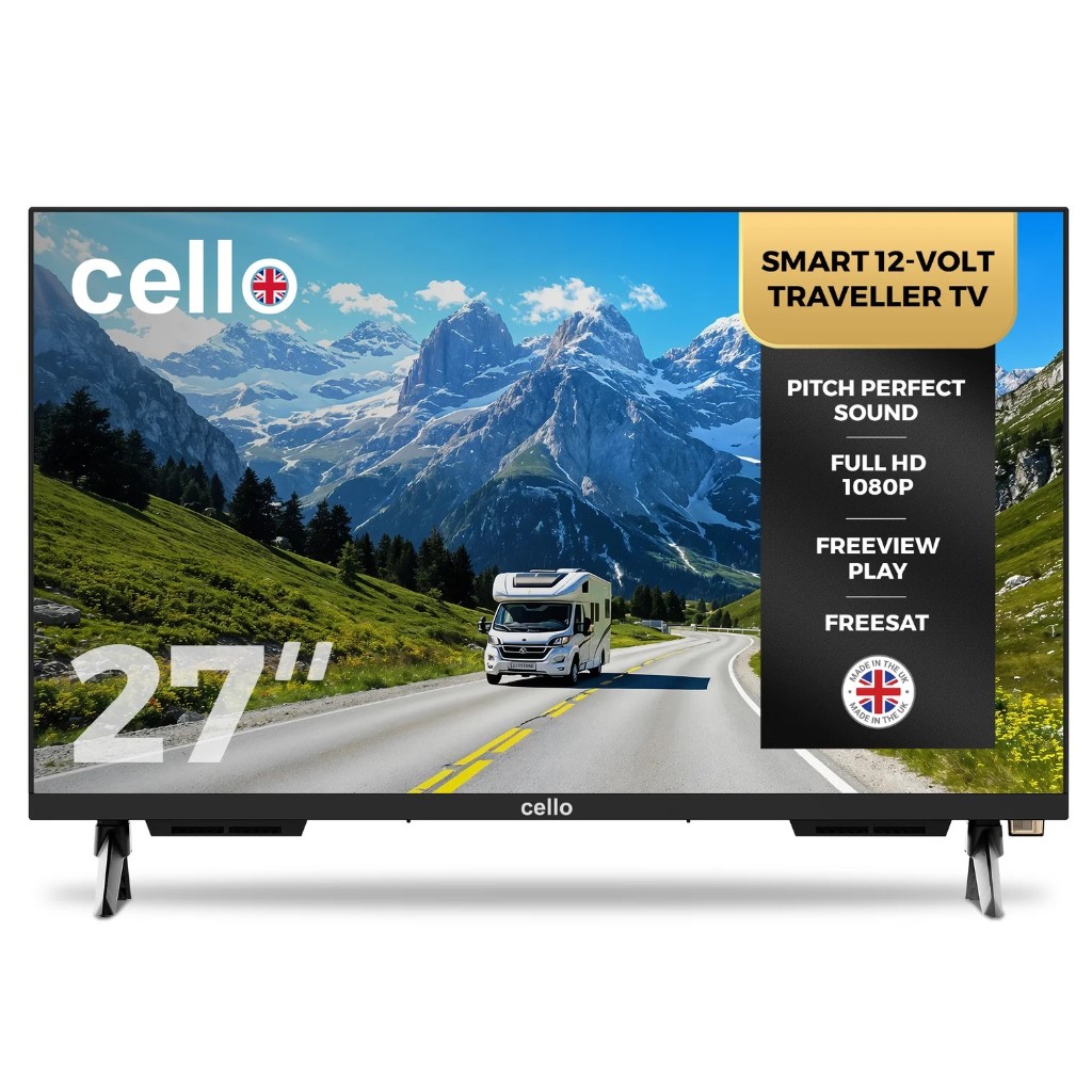 C2725WS Televisor inteligente WebOS de 27″ y 12 voltios para viajeros con Freeview Play