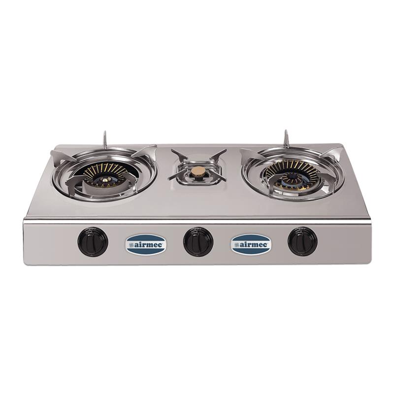 AM120414 COCINA DE GAS INOX AIRMEC 3 FUEGOS
