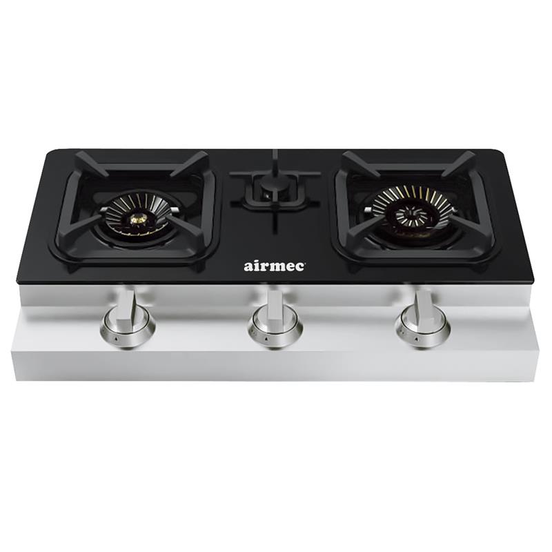 AM131477 COCINA DE GAS CON CRISTAL TEMPLADO AIRMEC 3 FUEGOS